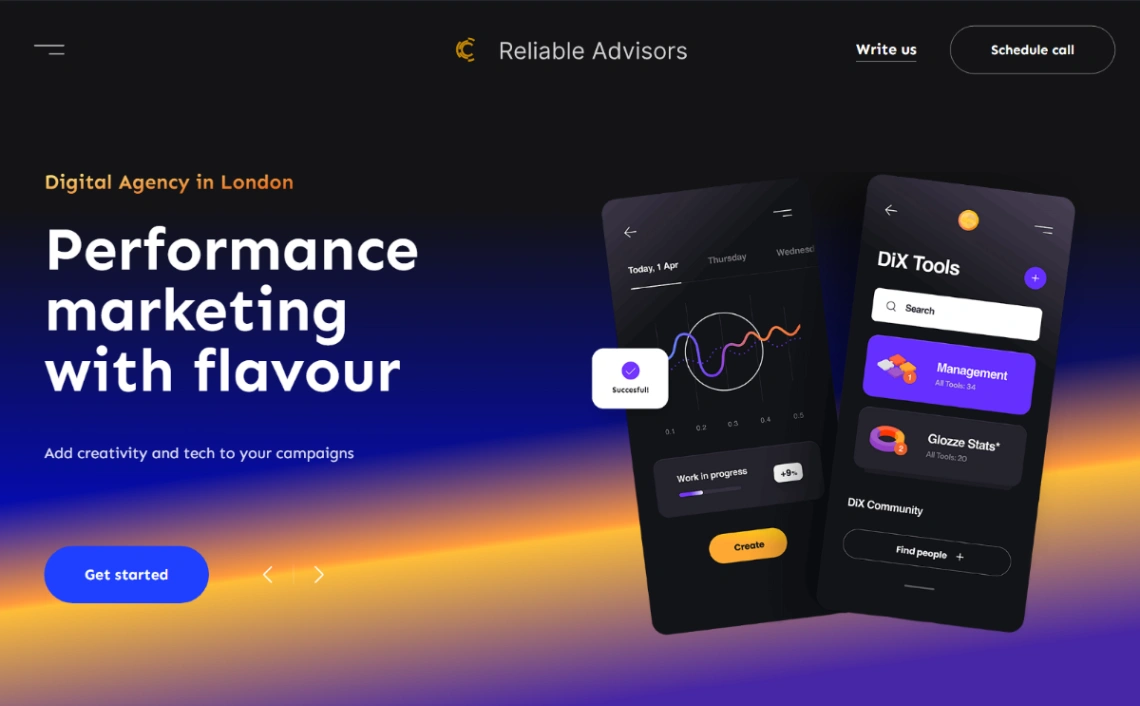 Marketing Agency website template