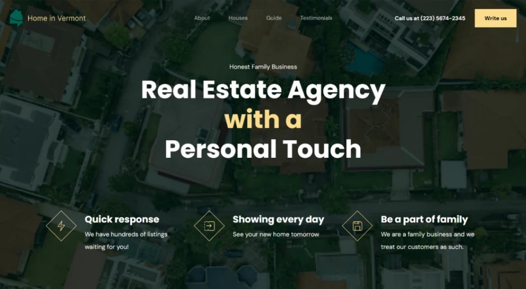 Real Estate Agency website template