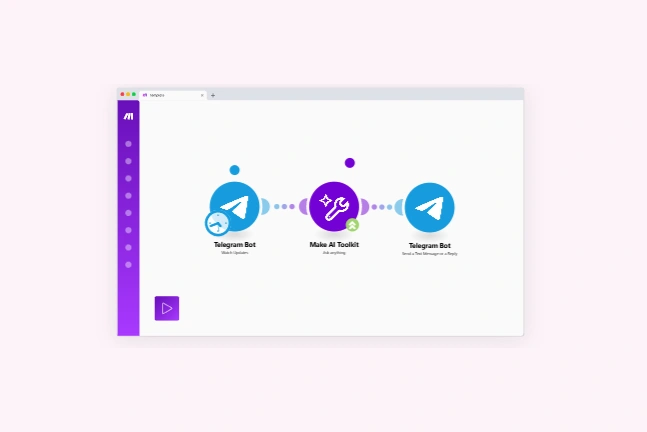AI Telegram Bot web application template