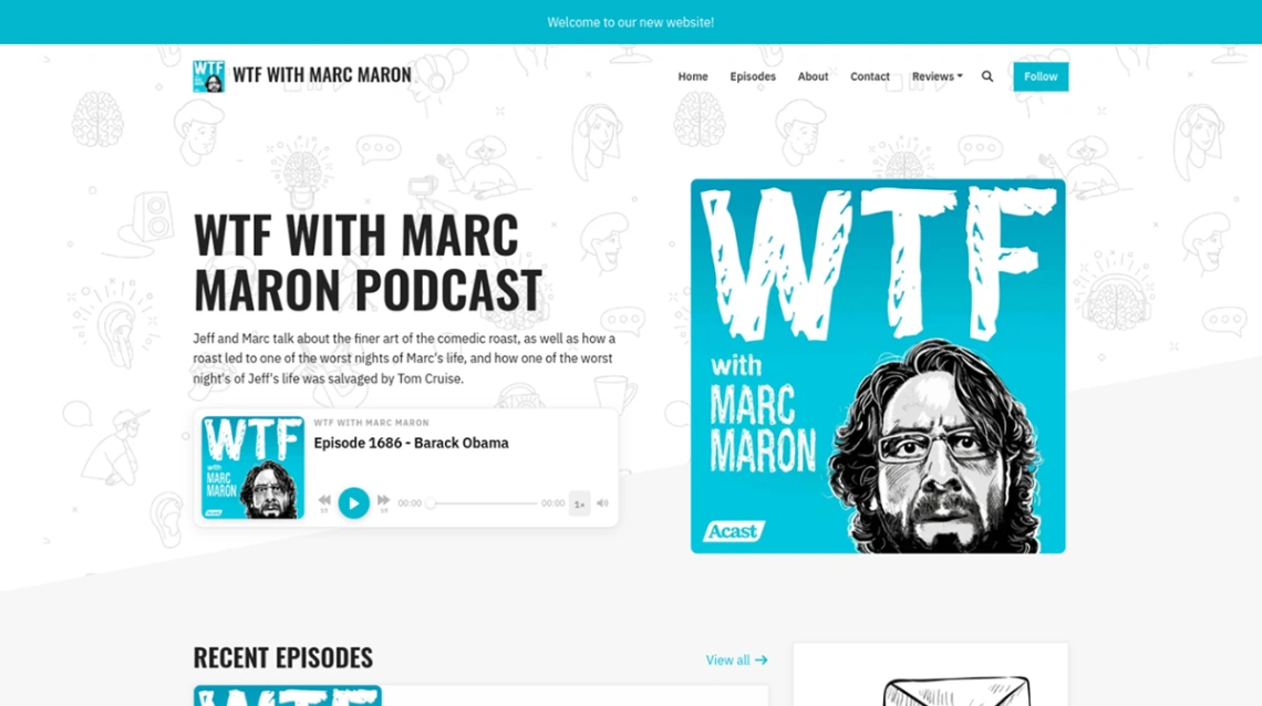 Bold Comedy Podcast website template