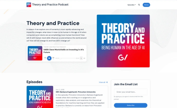 Professional Podcast website template