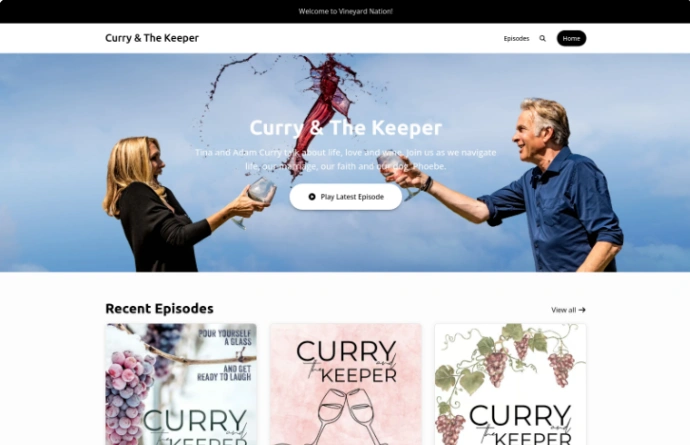 Life Podcast website template