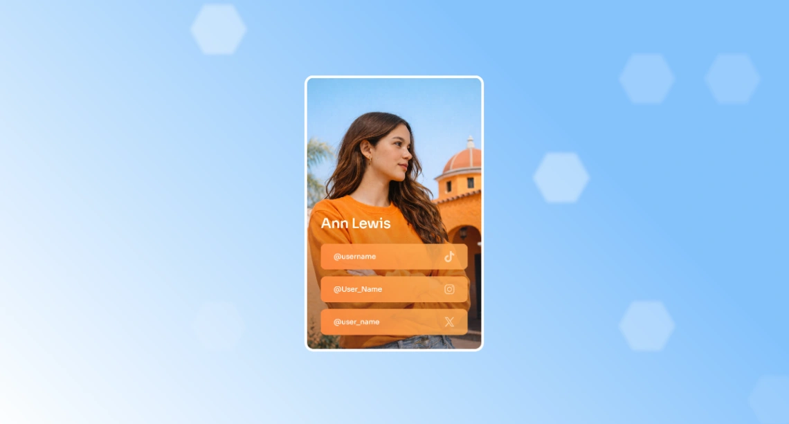 Link Tree website template