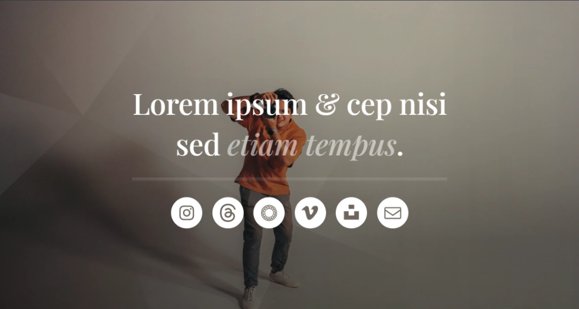 Social Profile website template
