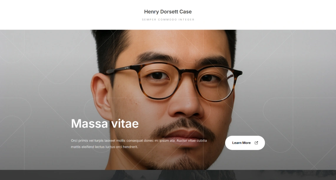 Personal Portfolio website template
