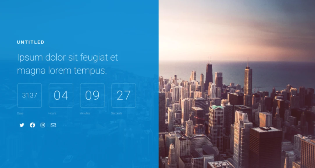 Launch Countdown website template