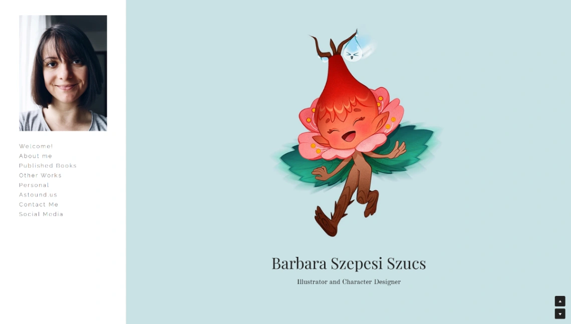 Illustrator Portfolio website template