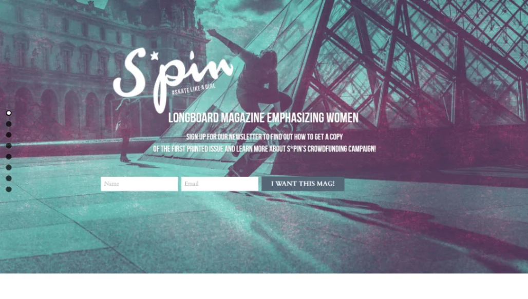 Magazine website template