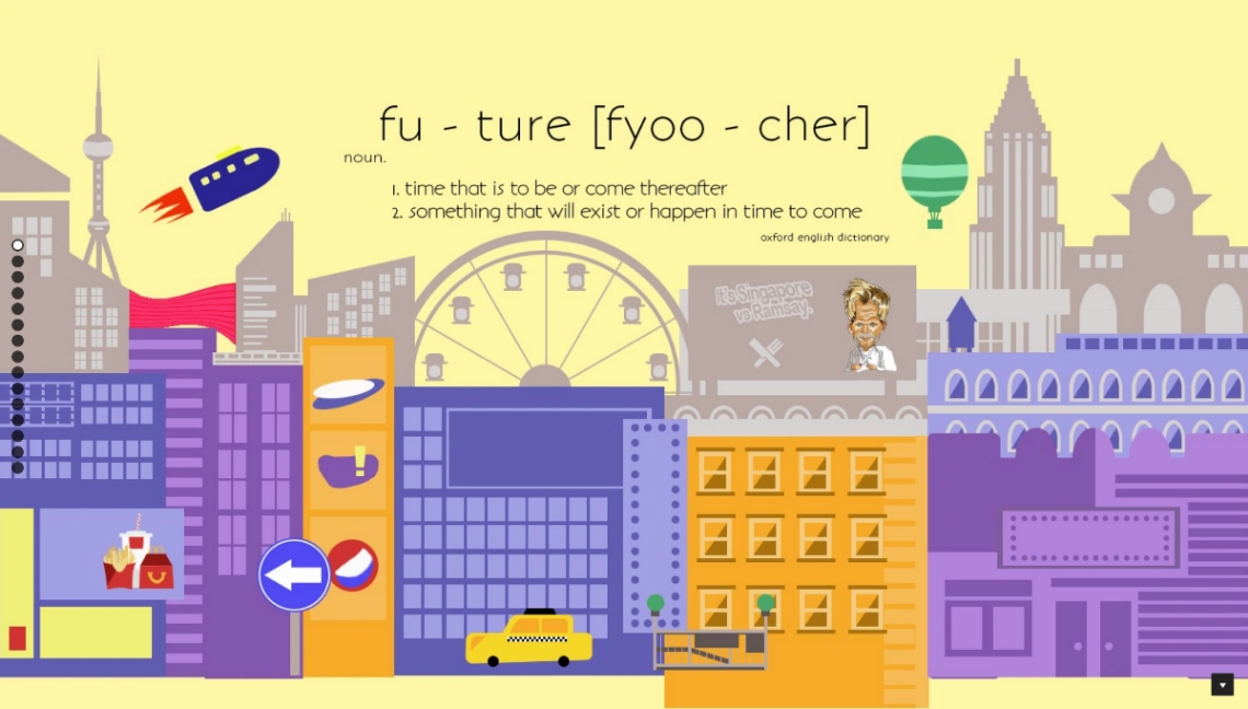 Editorial landing page website template