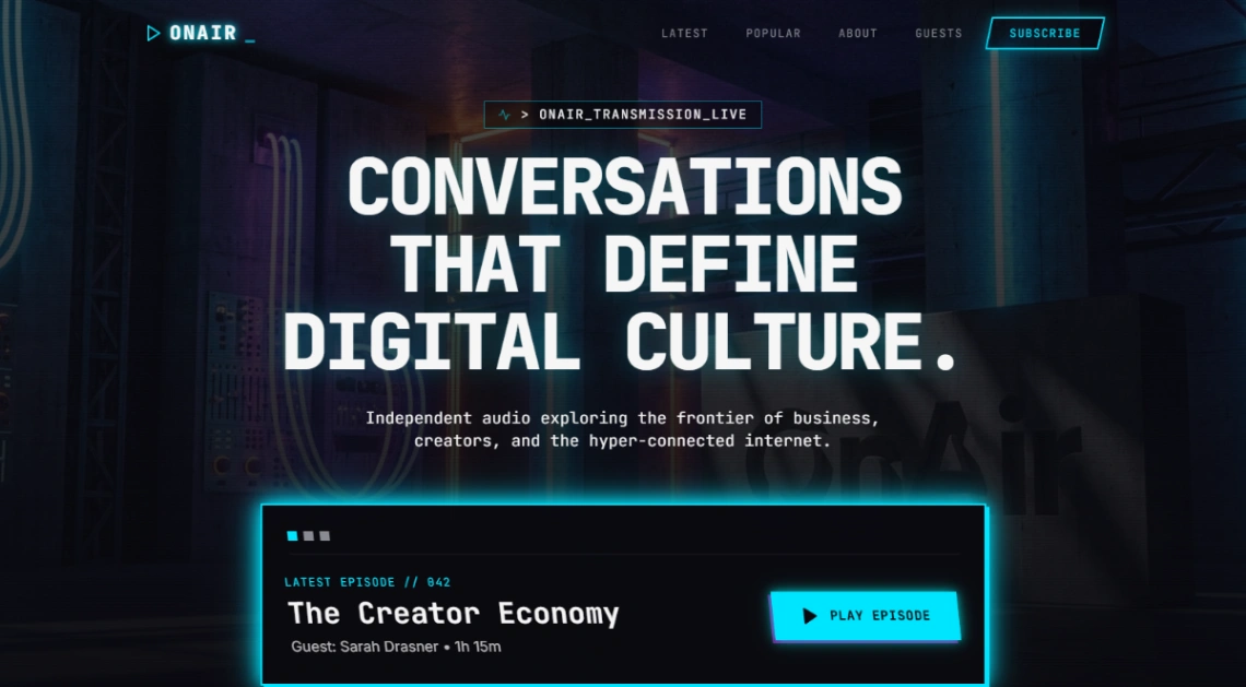 Podcast Show website template