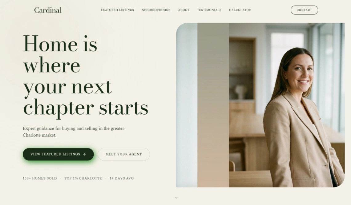 Realtor Listings website template