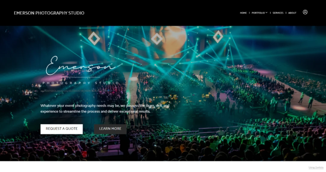 Event Photography Studio website template