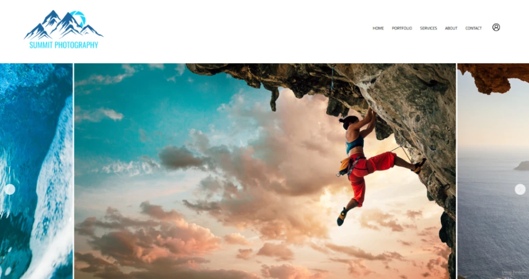 Extreme Sports Photography website template