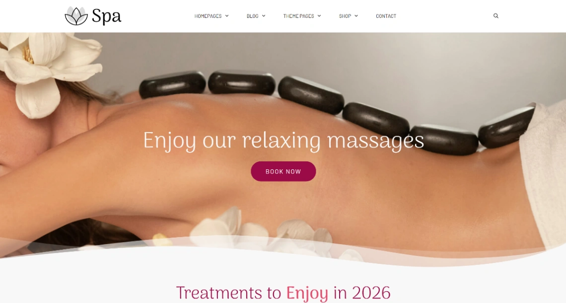 Spa and Wellness website template