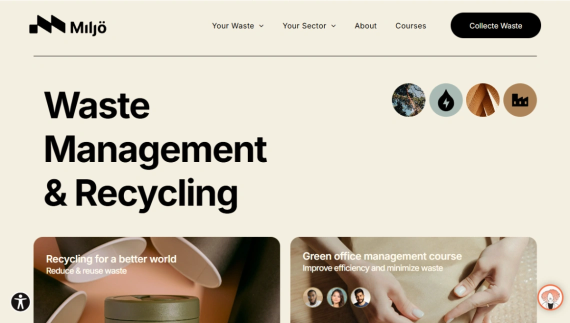 Waste Management website template