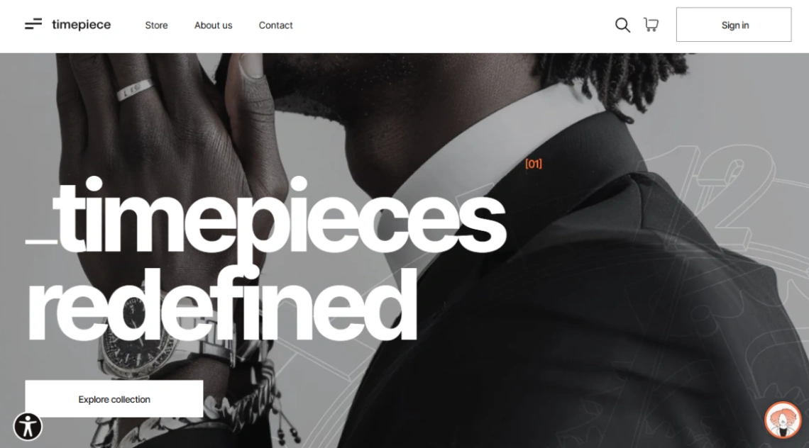 Luxury Watch Store website template