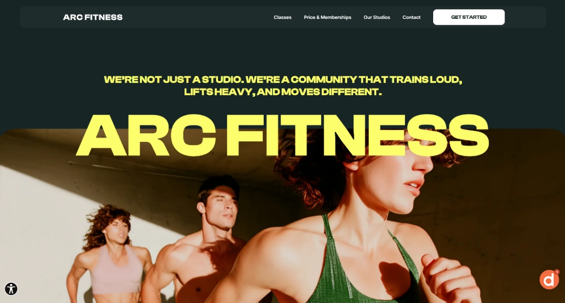 Fitness Studio website template