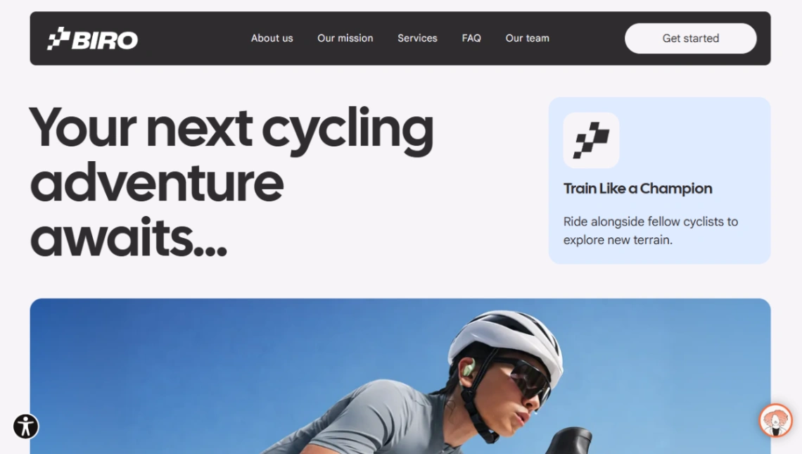 Cycling Club website template