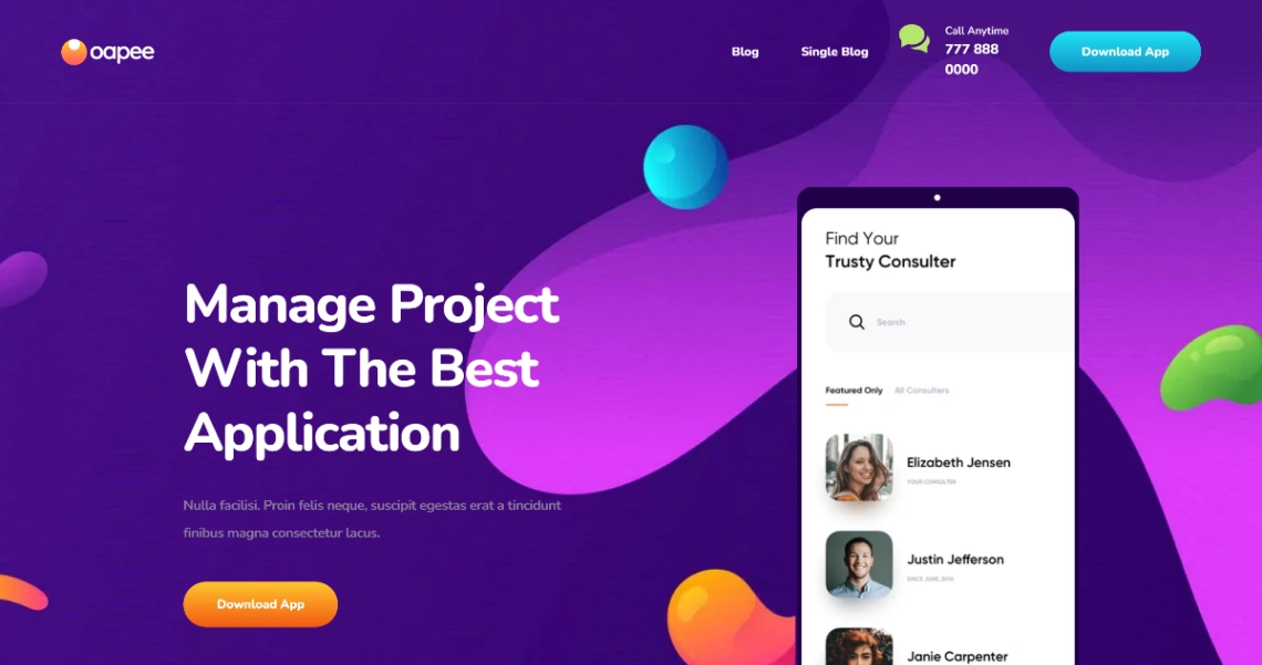 Creative Agency website template