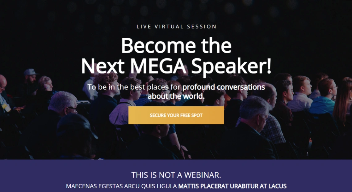 Virtual Summit website template