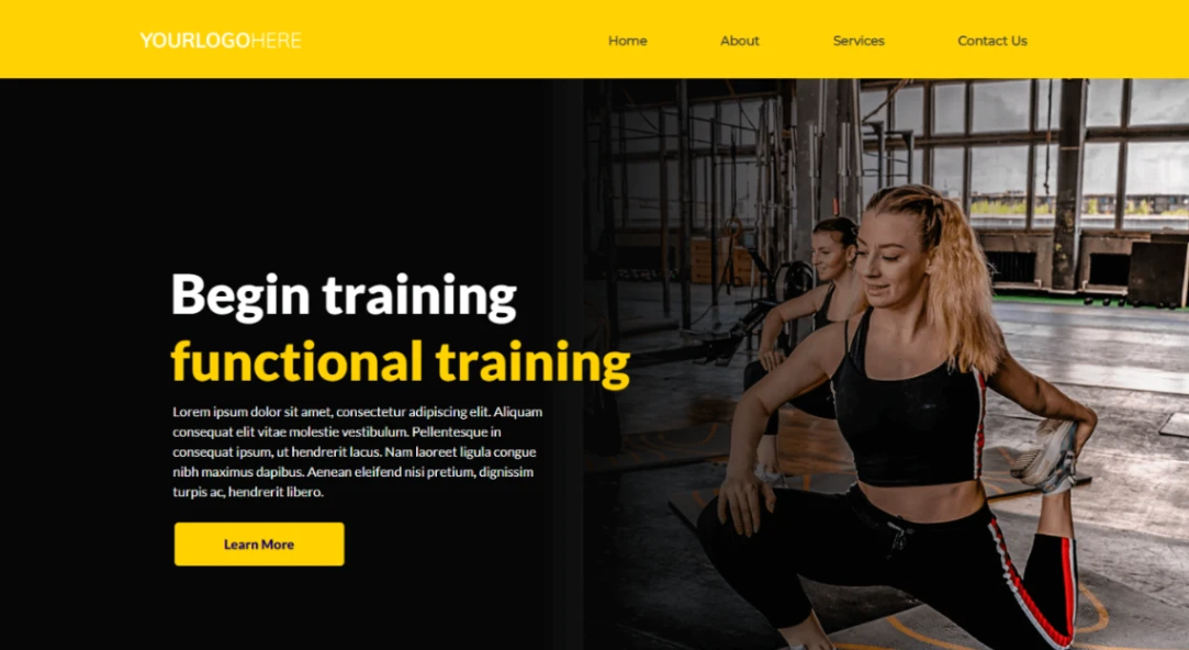 Gym & Fitness Studio website template