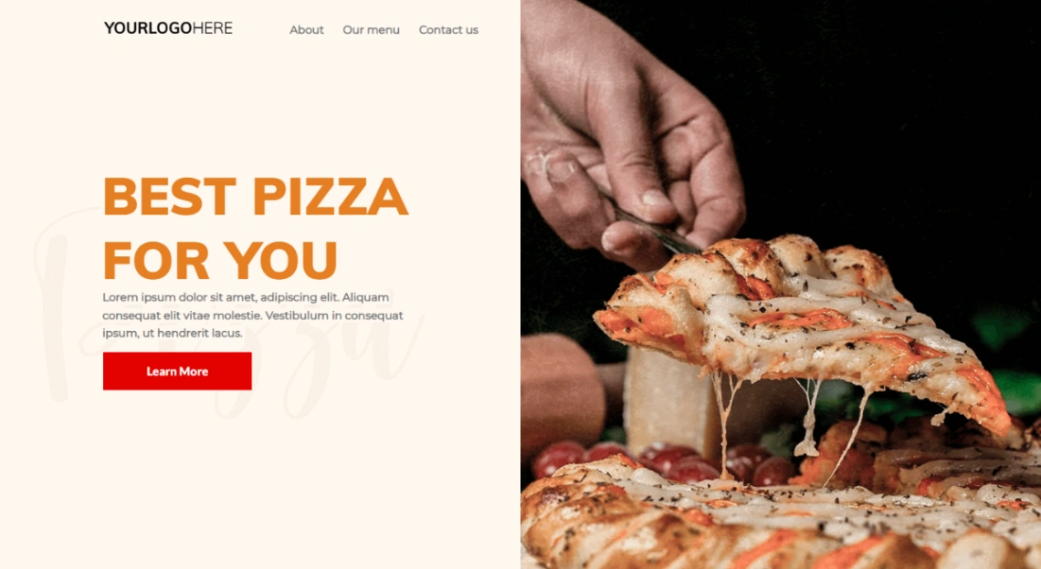 Pizza Restaurant website template