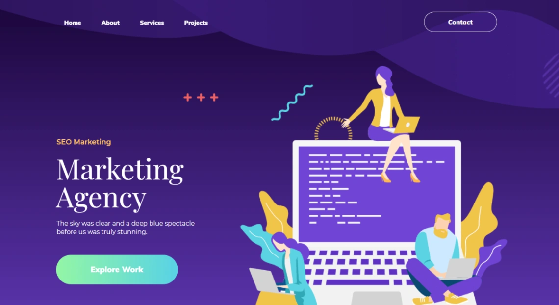Marketing Agency website template