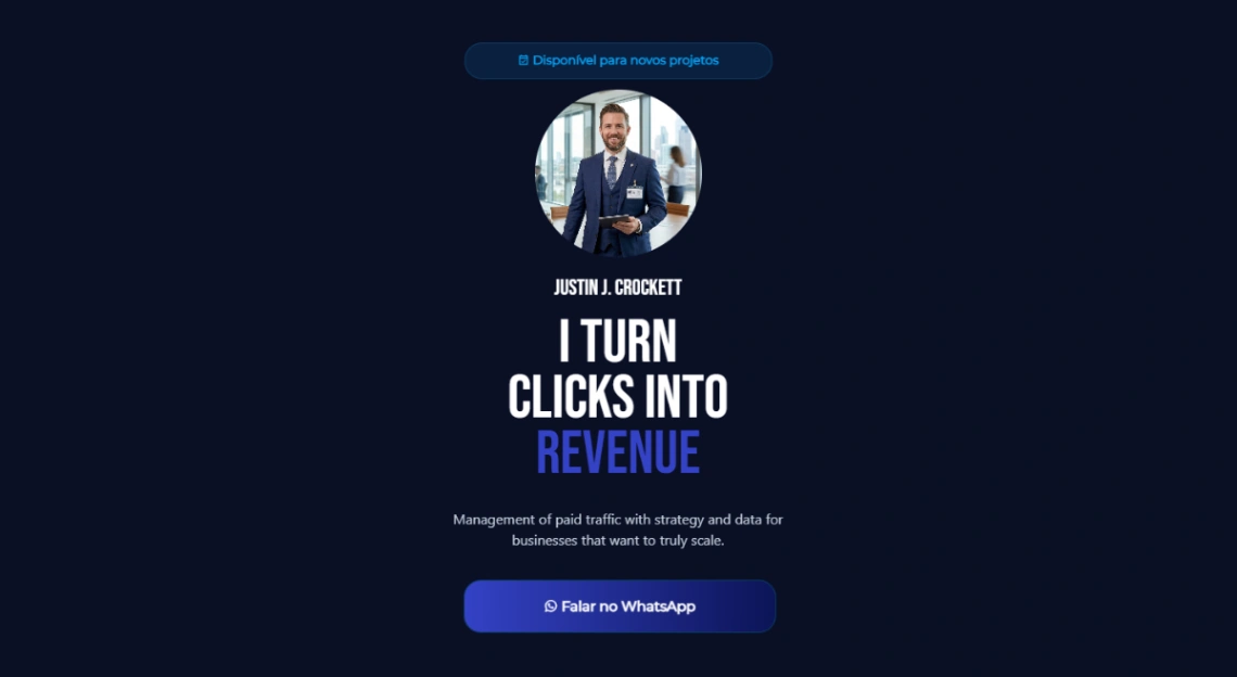 Marketing Consultant website template