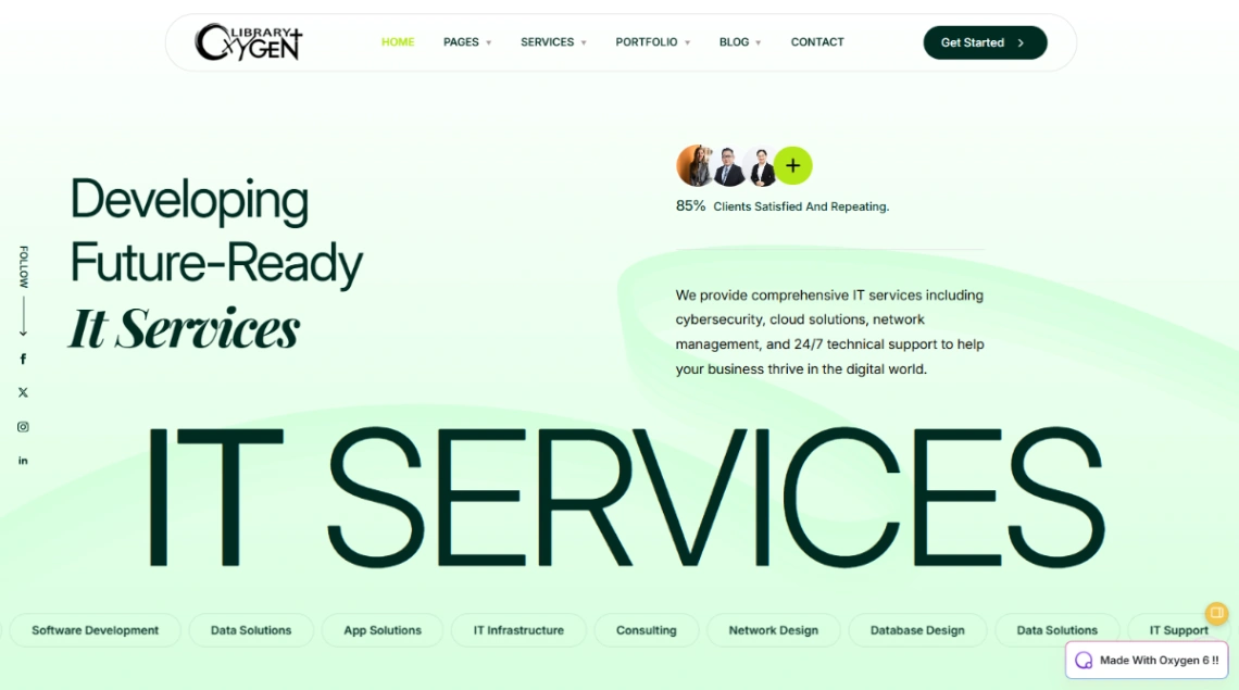 IT Service Provider website template