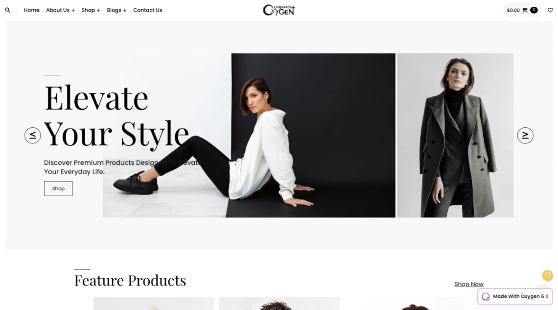 Minimal Shop Store website template