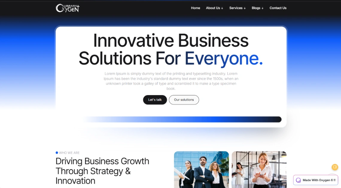 Business templates