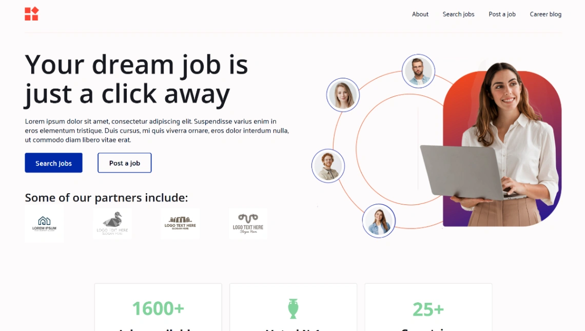 Recruitment & Job Board website template