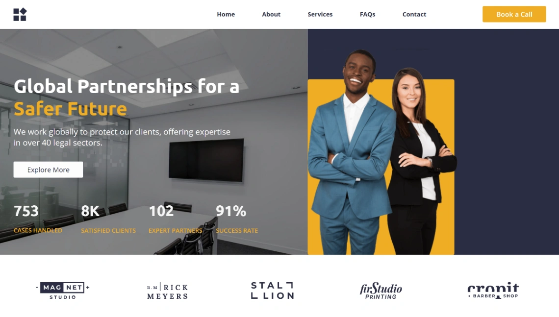 Global Law Firm website template