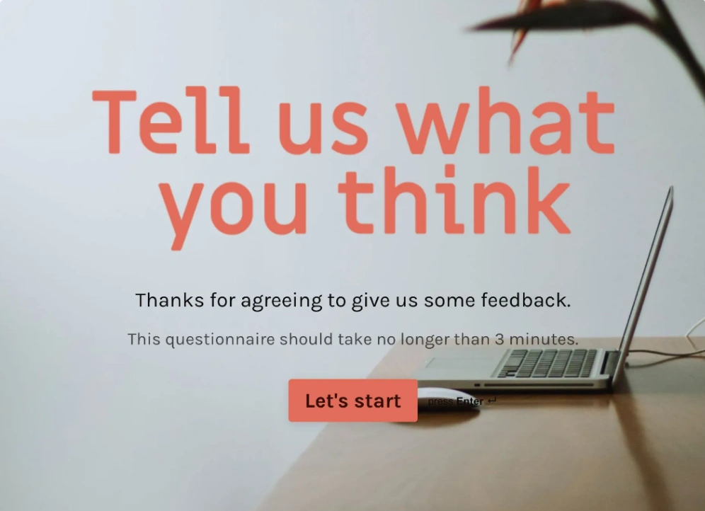 Website Questionnaire website template