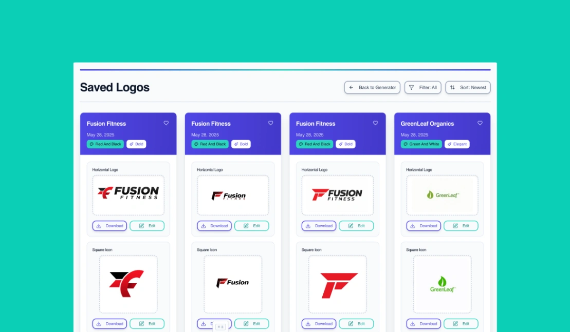 AI Logo Generator web application template