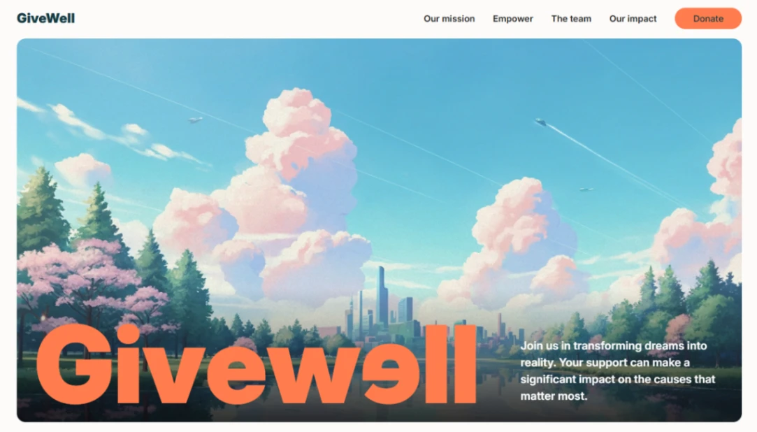 Nonprofit Fundraising website template