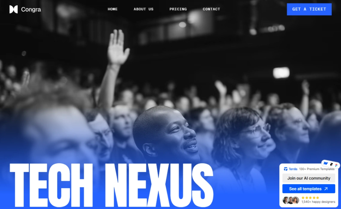 Tech Conference website template