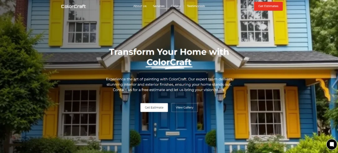 House Painter website template