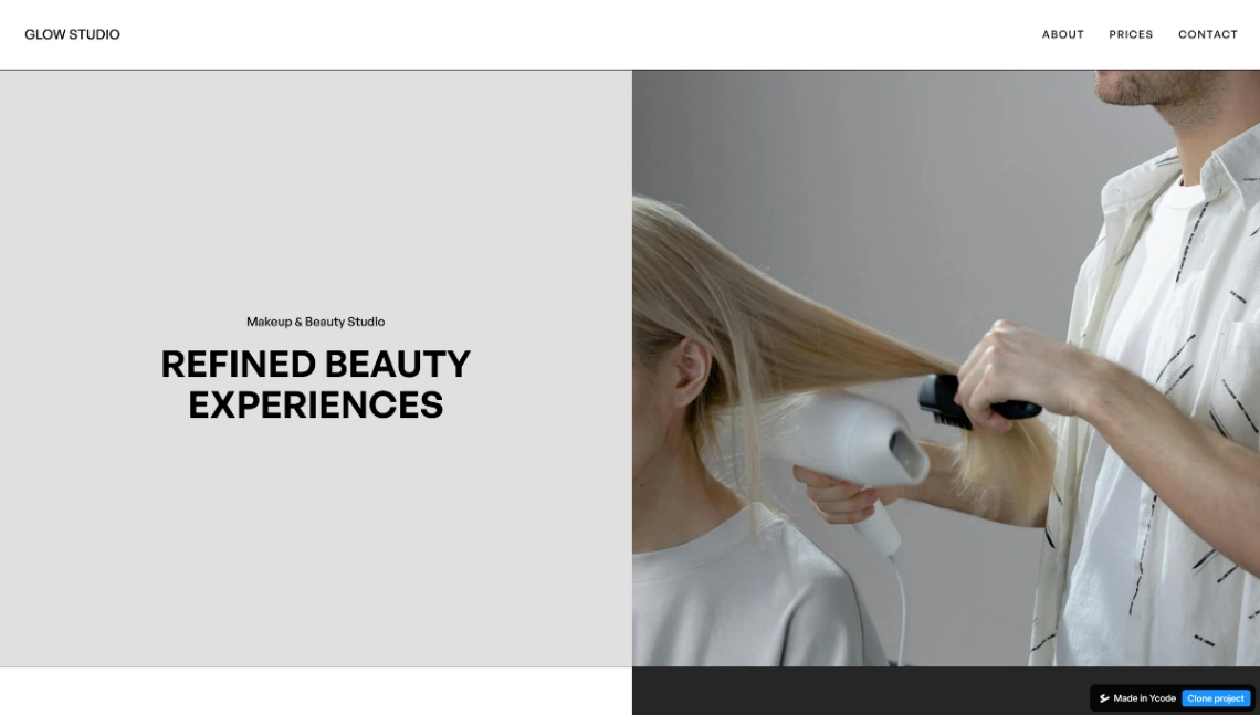 Beauty Salon website template
