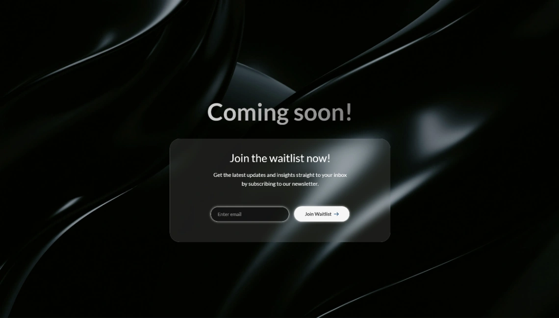 Coming Soon website template