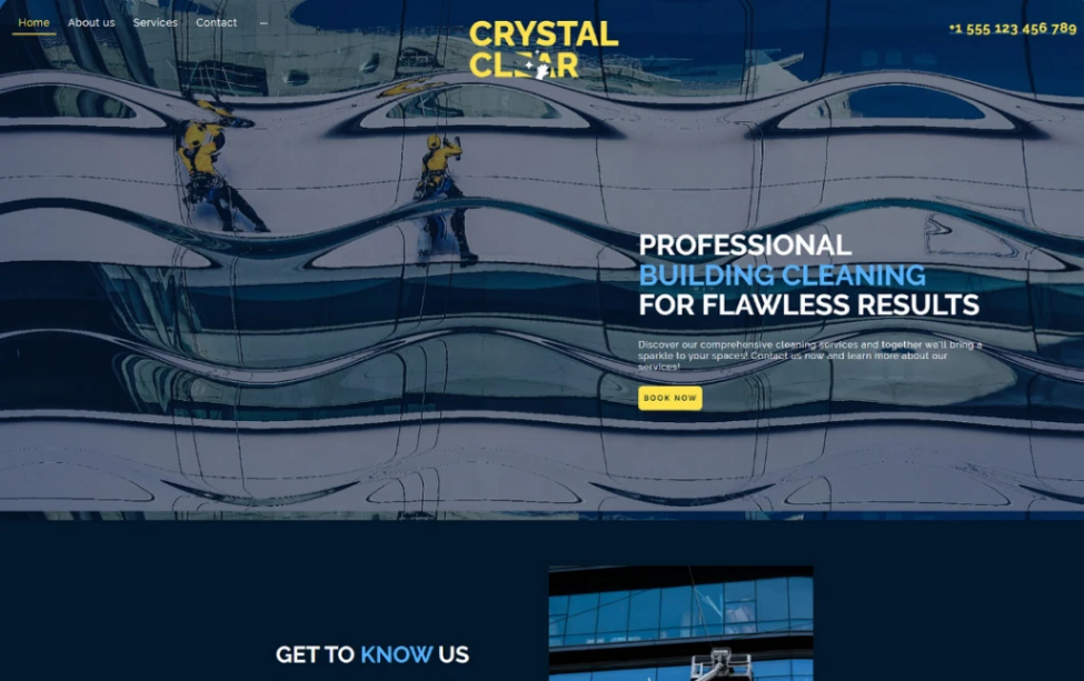 Building Cleaning Businesses website template
