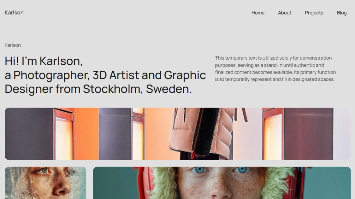 Creative Professional website template
