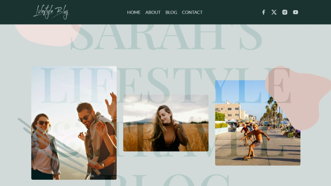 Lifestyle Blog website template