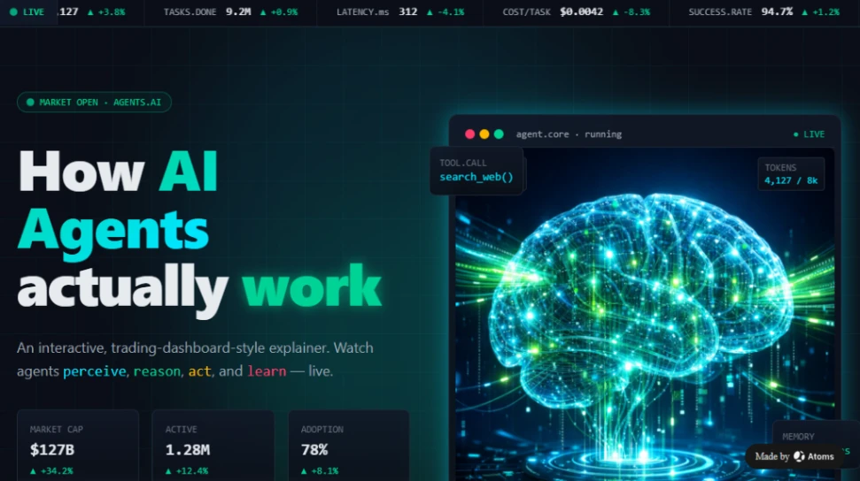 AI Educational Platform website template