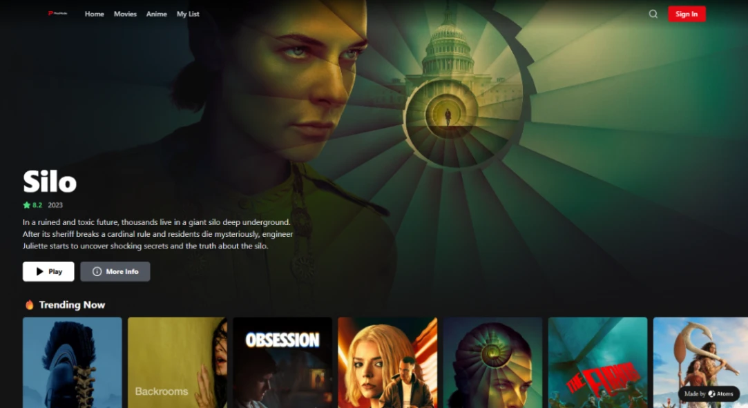 Streaming Video Platform web application template