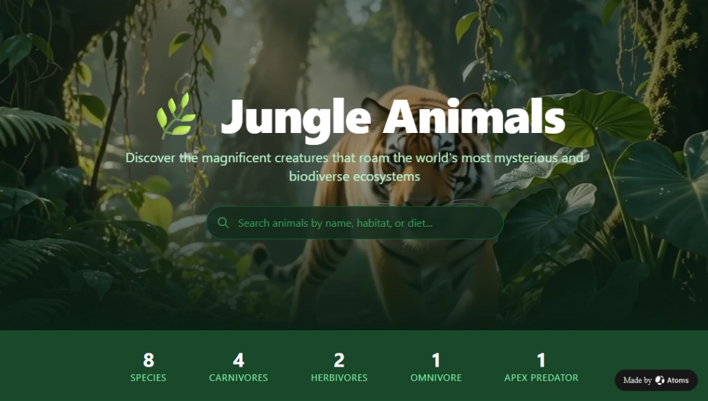 Wildlife Education website template