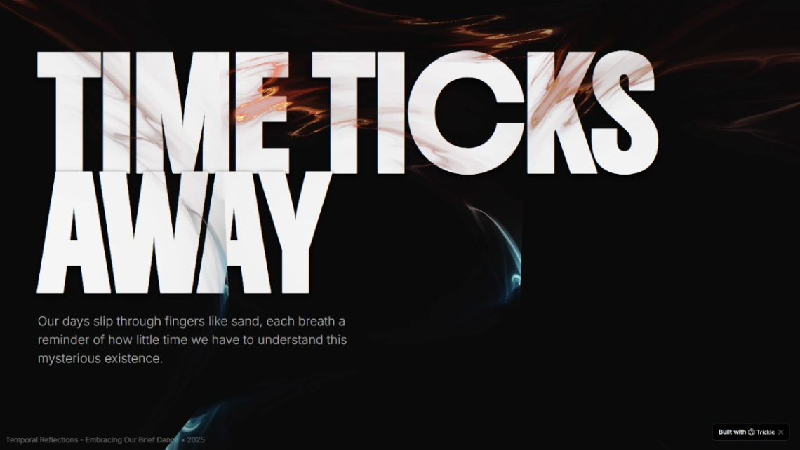 Meditative Poster website template
