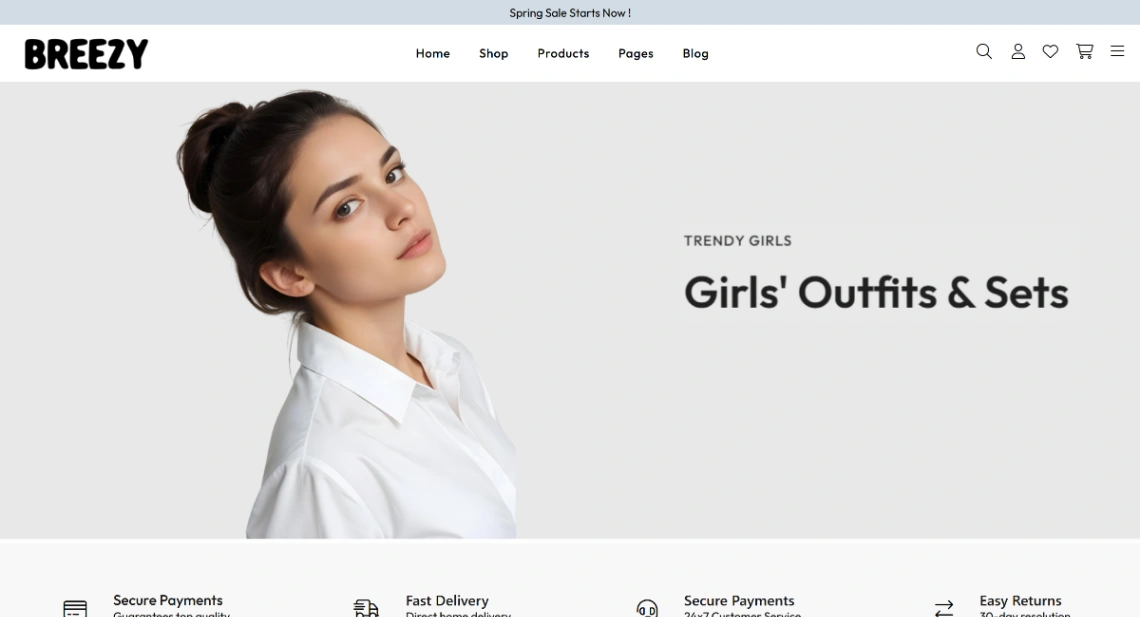 Chic Fashion Store website template