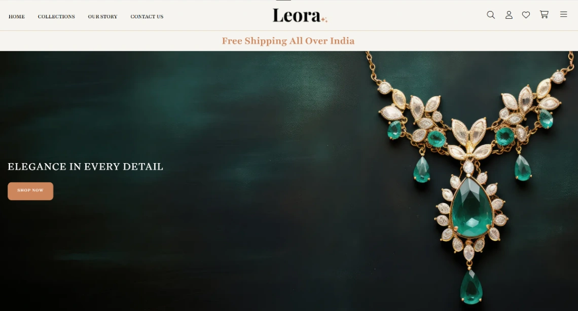 Accessory Brand website template