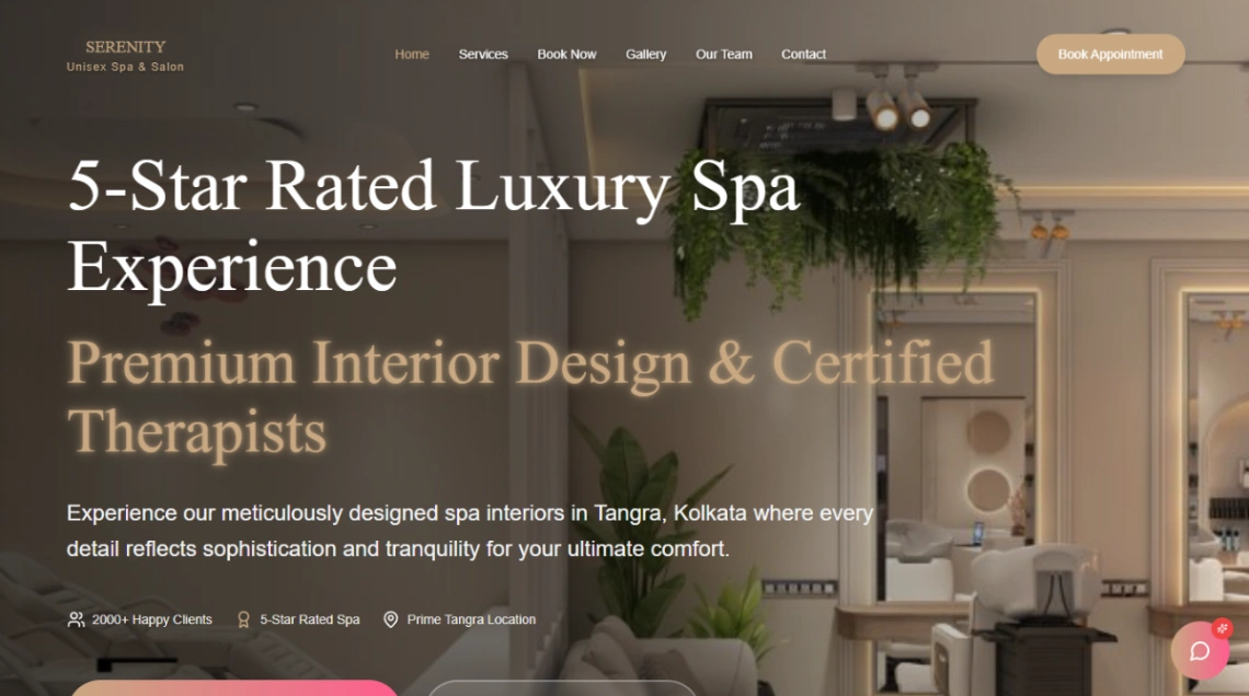 Luxury Salon & Spa website template